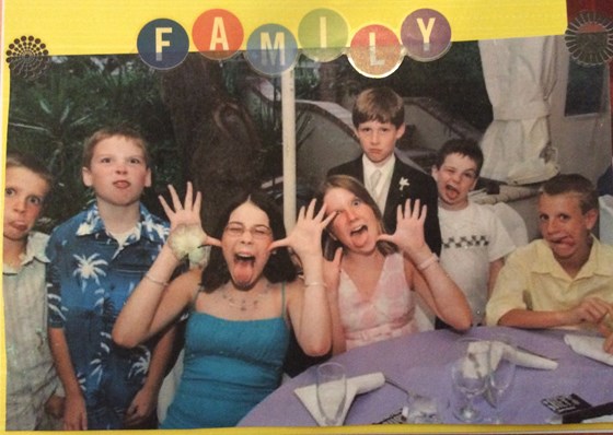 Crazy cousins! Nate was the most sensible! Jake, Lee, Lindsay, Haley, Nate,,Erk and Jamie