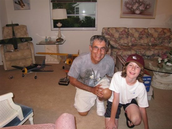 Nate and Grandpa Sgrosso, Florida 2008