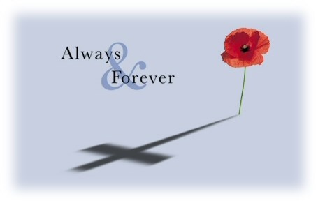 Always Forever with rose and cross