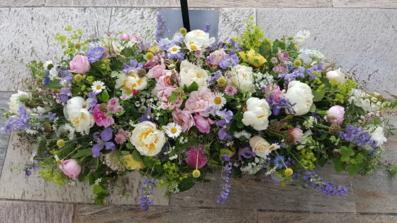 Most of the flowers cut from our gardens