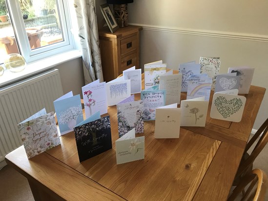 Thank you for all the cards and kind words x ❤️