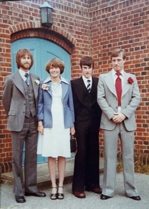 At John & Alisons wedding 1977