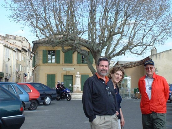 With Joe and Patty Manso in Aix-en-Provence