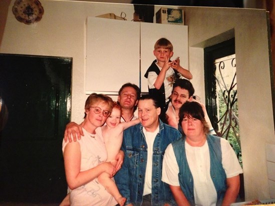 DAD WITH HIS BROTHERS & SISTERS 