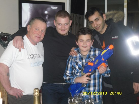 THE BOYS AT CHRISTMAS X 