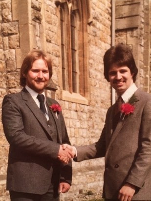 Best man at my wedding 1980 (Paul)