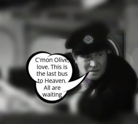 Dad loved on the buses. 