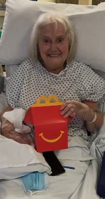 Even when life was tough you would find something to smile about…. McDonalds was always a good place to start! Xx