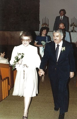 Mom and Al's Wedding Day