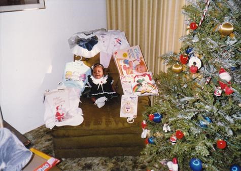 Ambers First Christmas December 1989