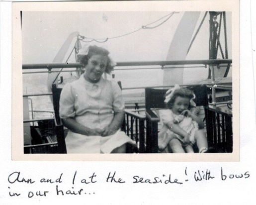 Mum at the Seaside (the one on the left)