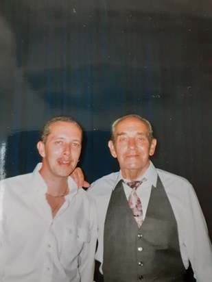 Dad and Steve at Pauls wedding, both looking quite a bit younger .RIP Dad.