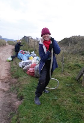 Ginst Point litter picking