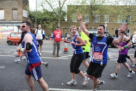 Mike and MND Runners London Marathon 2011