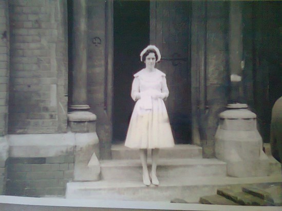 Mom In 1961 on her wedding day 