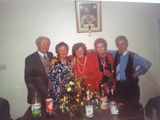 neddy, Maggie, Mary, kitty and Sean; some of  the brothers and sisters together