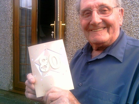 Grandad on his 80th Birthday