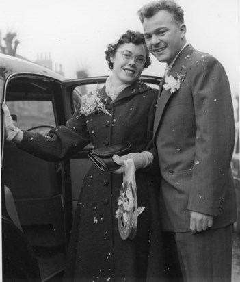Jean and Len Wedding Day 1956