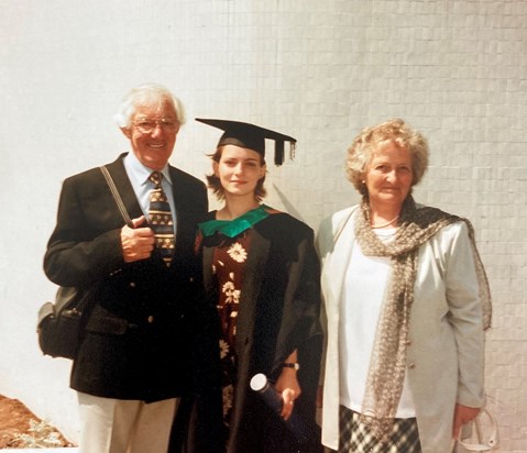 Eric and Maureen at my graduation in Nottingham. Loved my time up there seeing them again. 