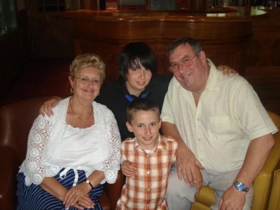 Brenda and Robert with Grandsons Daniel and Joseph 