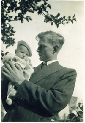 Dad and Graham at Graham's christening