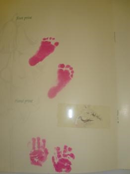 jodies hand & footprints with a small lock of hair[1]