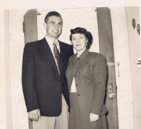 Mary Jo with Moss before they married.