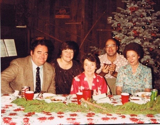 Mary Jo with her Mother and sister and brothers.