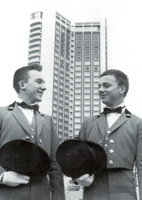 Terry & Dennis Camps - Page Boys at the Hilton, Park Lane opening