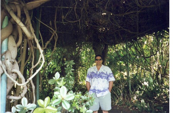 Mike at the Botanical Gardens in Maui