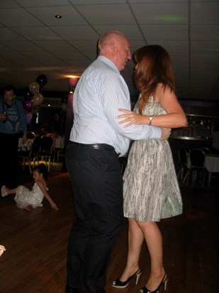 Dancing with his favourite niece Una