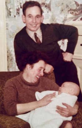 Bill Craig with wife and son. Northampton (1968)