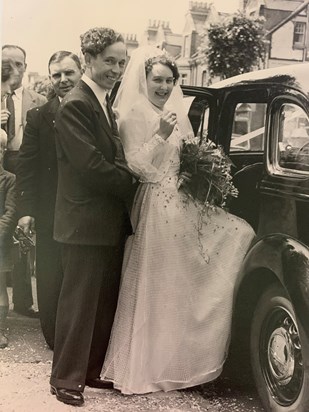 Wedding day.  Saturday 11 July 1953 (St Matthews)