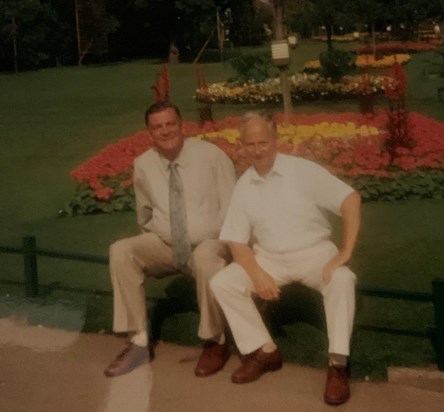 Dad with friend Peter Hawtin circa 1990