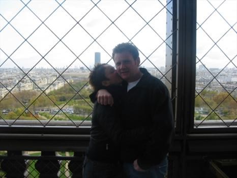 Halfway up the Eiffel Tower