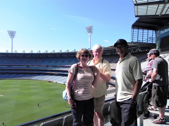 Happy times, MCG, Melbourne 2012 (Chris taking the photo)