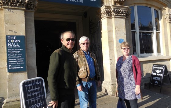 More happy times, Breakfast at The Corn Hall, Cirencester 2018 (Chris taking the Photo)
