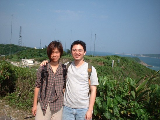 Simon and Amy at Cape D'aguilar, 1st of May, 2003