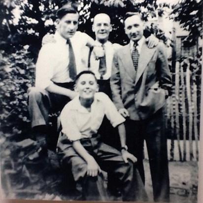 Dad and his three sons 1952