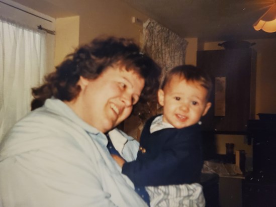 Mum & son, c. 1989