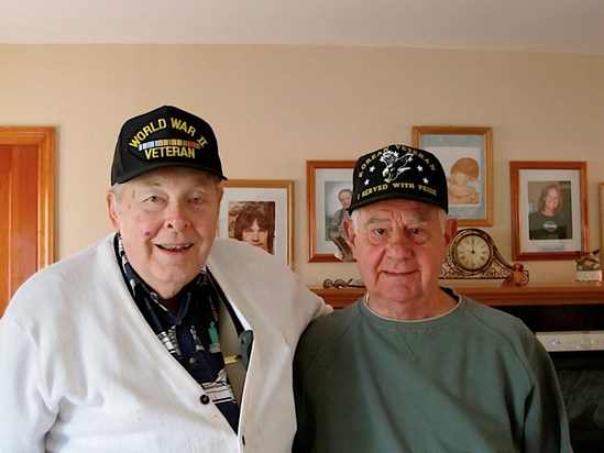 WWII Vets - Bob and brother in law, Bob