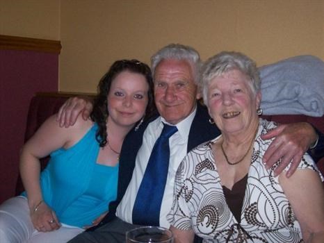 grandaughter kathy with nan and grandad xxxx
