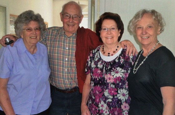 20.06.12 Birthday celebrations…Maureen, Mike, Phyllis and Janet