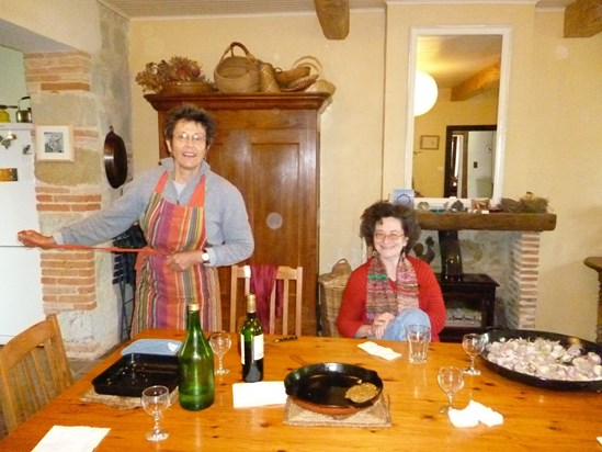 Les Combelles, France, 2011, with Heather