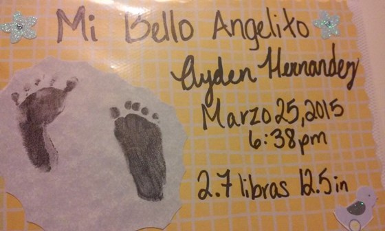 Mi bello Angelito His little feet