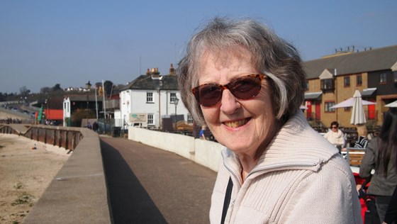 Celia at old leigh, enjoying a day out.