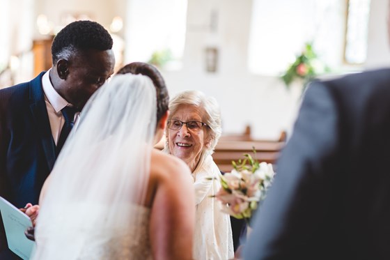 The proud Grandmother at Natalie and Toby wedding Sept 2015