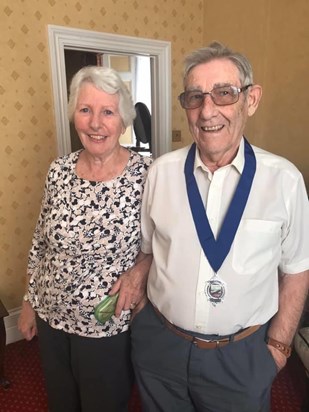 Dad as HDC President with Mum at annual meeting in 2019
