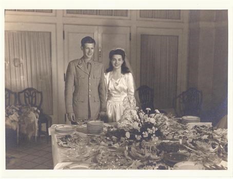 Helen and Edward Brown Wedding 1942