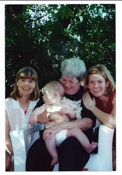 Jan, Helen with great-grandson Ryan and granddaughter Angie